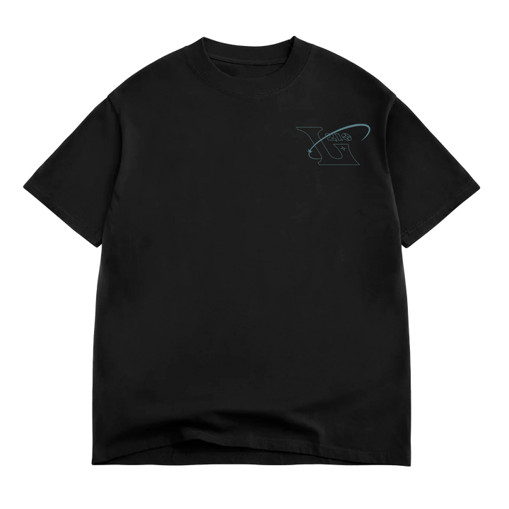 210 Faded "Box Fit" Tee - Limo Black