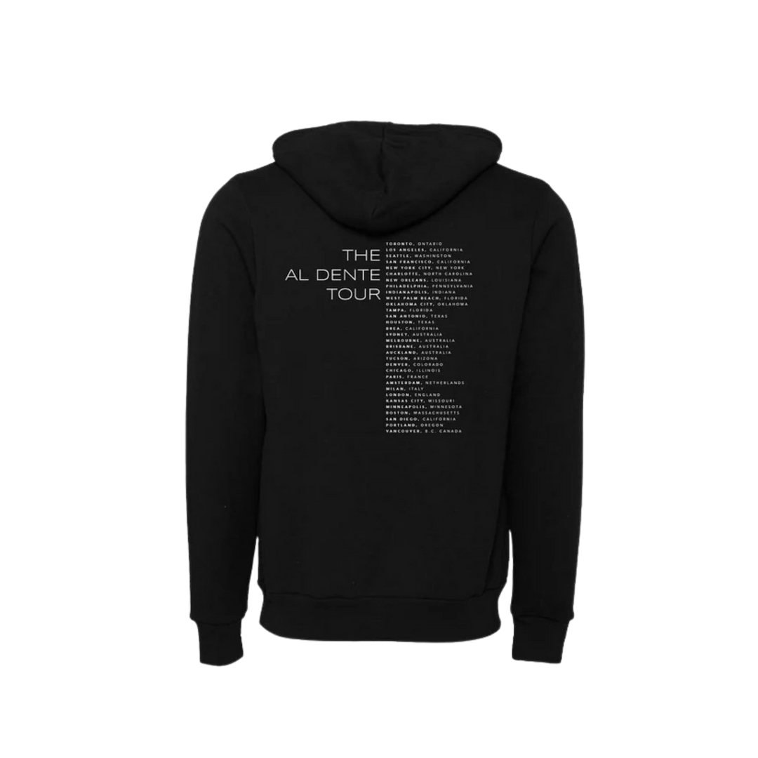Al Dente Tour Unisex Hoodie - Black