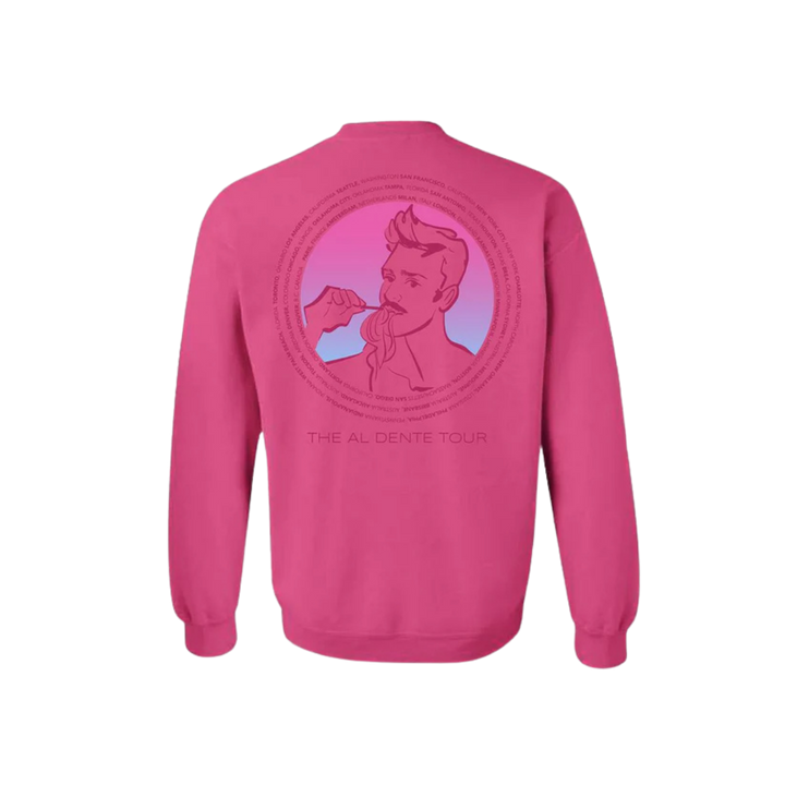 Al Dente Tour Unisex Crewneck - Pink