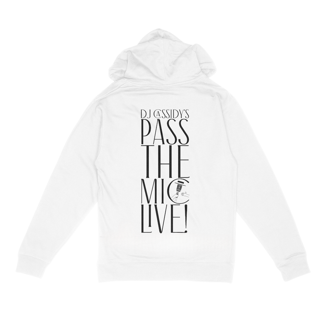 White Pass the Mic Hoodie